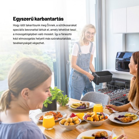 Lauben DualZone Air Fryer 8000BC - Kétzónás Forró levegős fritőz